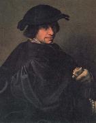 CAMPI, Giulio Portrait of the Artist's Father,Galeazzo Campi oil on canvas